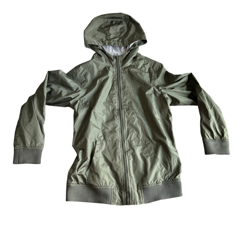 Old Navy Kids Green‎ Hooded Lightweight Zip Up Jacket Size XL 14 16